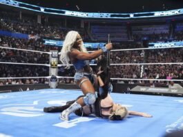 Alexa Bliss wears a protective brace on her left arm while giving an update on her injury and potential WWE SummerSlam return.