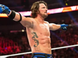 AJ Styles speaks during an interview while discussing retirement, a possible WWE return, and helping his son begin a wrestling career.