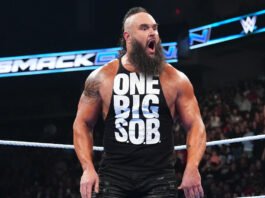 Braun Strowman Explains Why He Suddenly Left Social Media Former WWE Superstar Braun Strowman shouting with an intense expression inside a WWE SmackDown ring